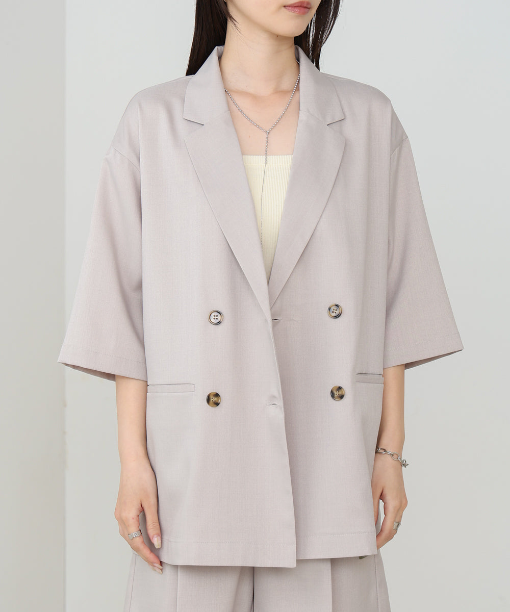 ハーフスリーブダブルテーラージャケット