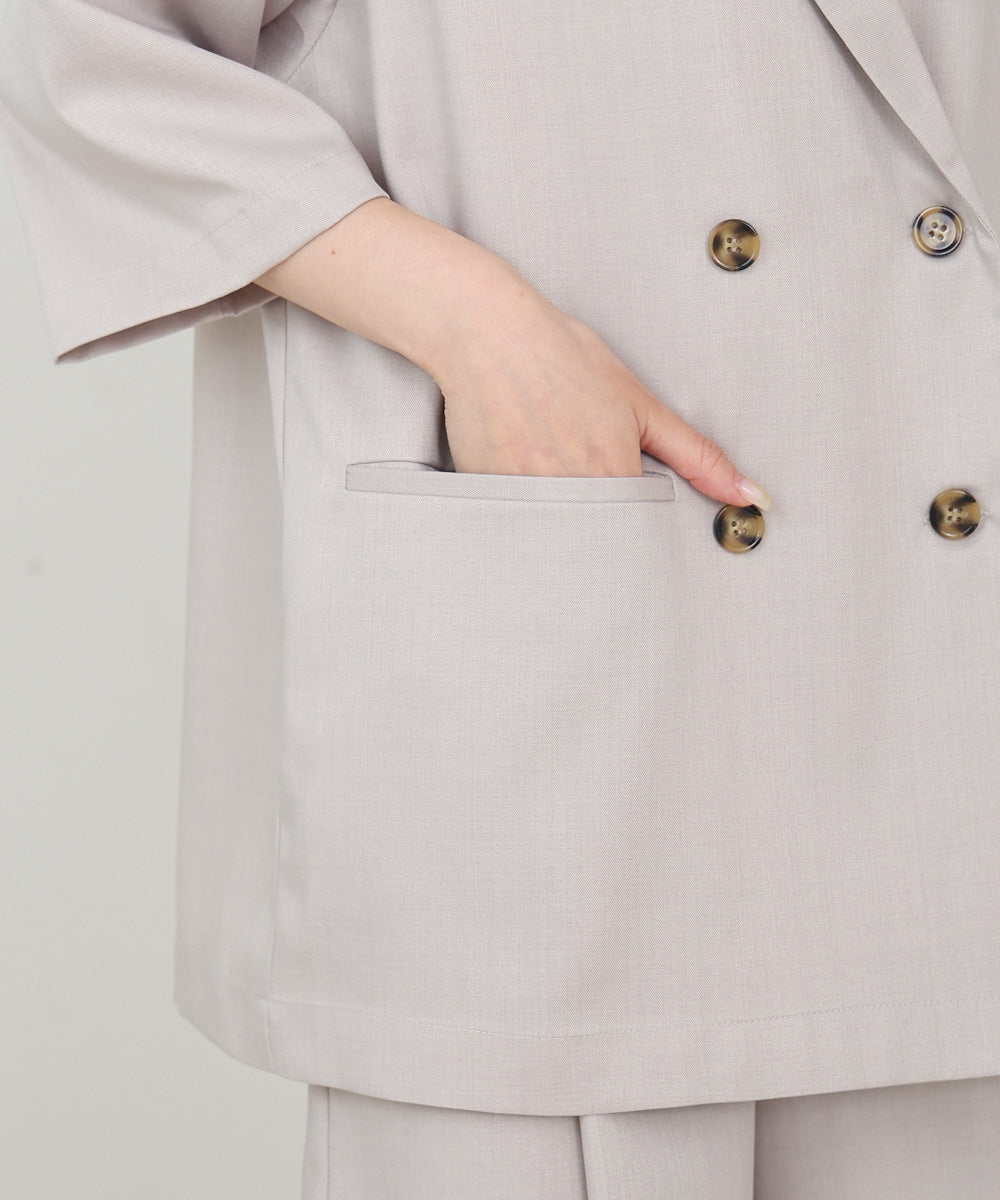 ハーフスリーブダブルテーラージャケット