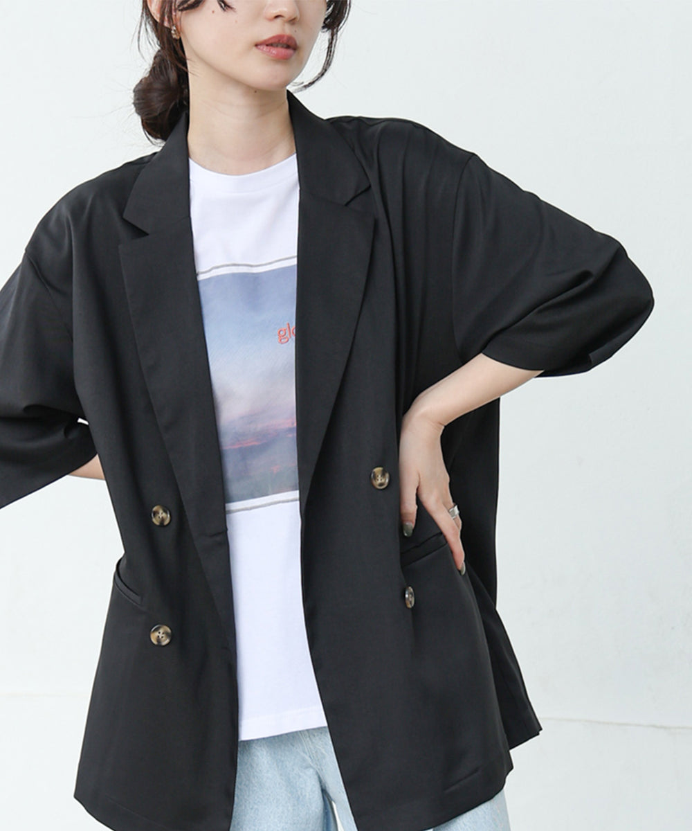 ハーフスリーブダブルテーラージャケット