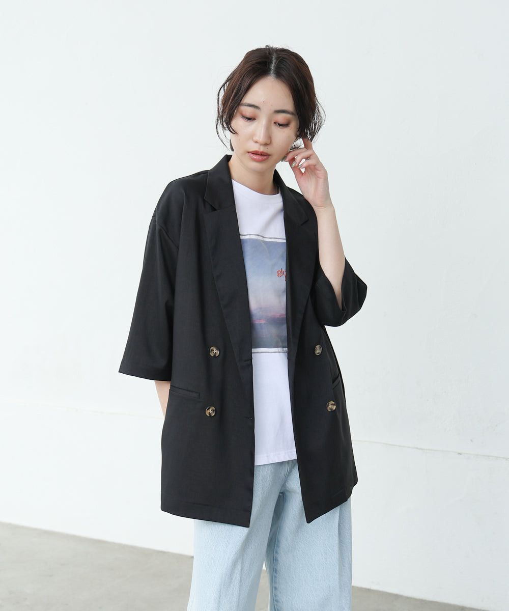 ハーフスリーブダブルテーラージャケット