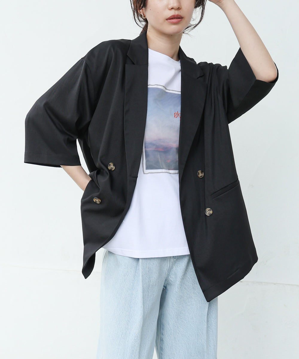 ハーフスリーブダブルテーラージャケット