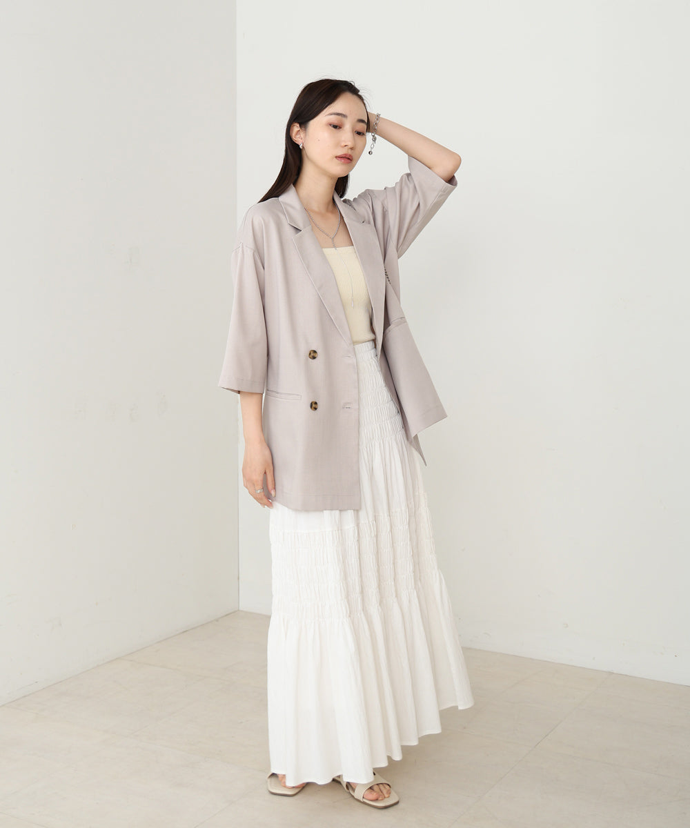 ハーフスリーブダブルテーラージャケット