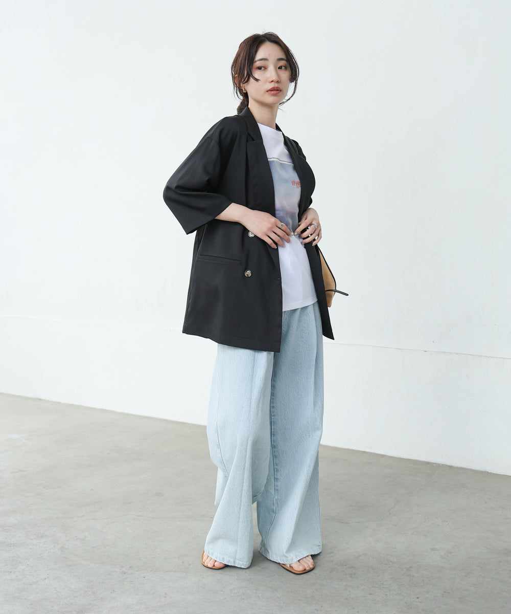 ハーフスリーブダブルテーラージャケット