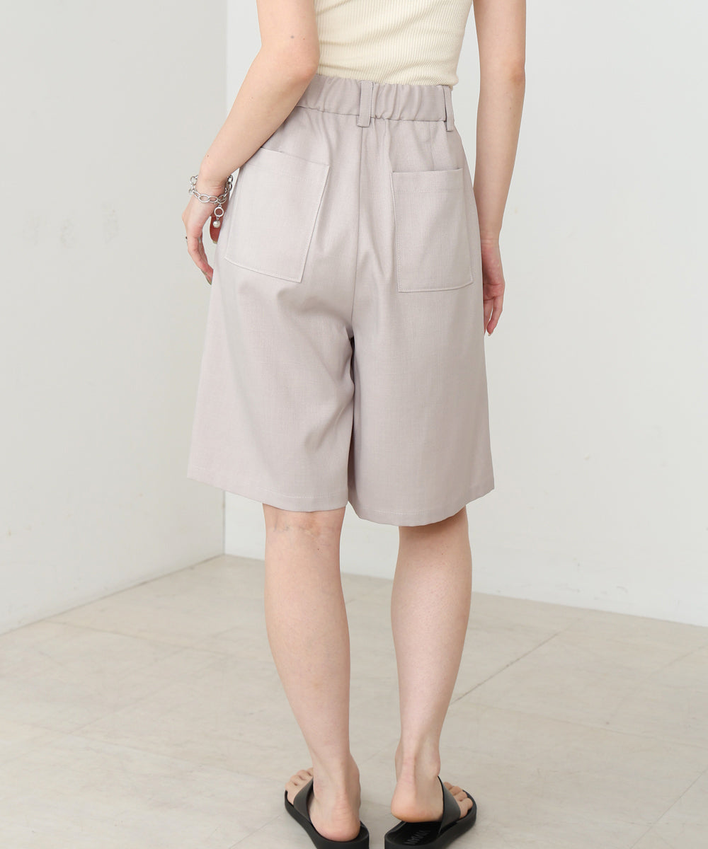 タックデザインハーフパンツ