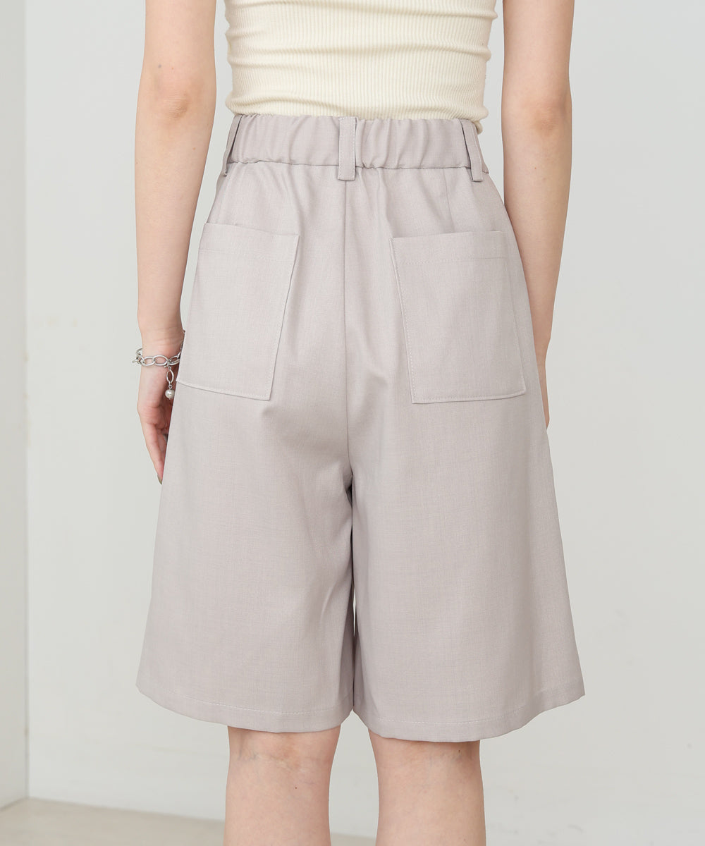 タックデザインハーフパンツ