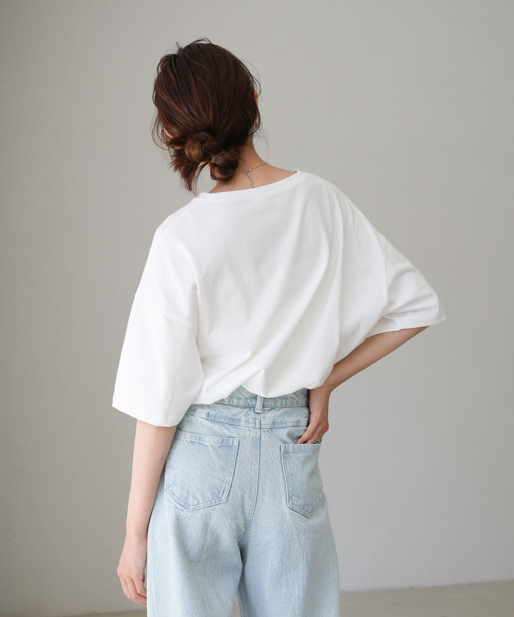 フォトプリントカラーロゴTシャツ