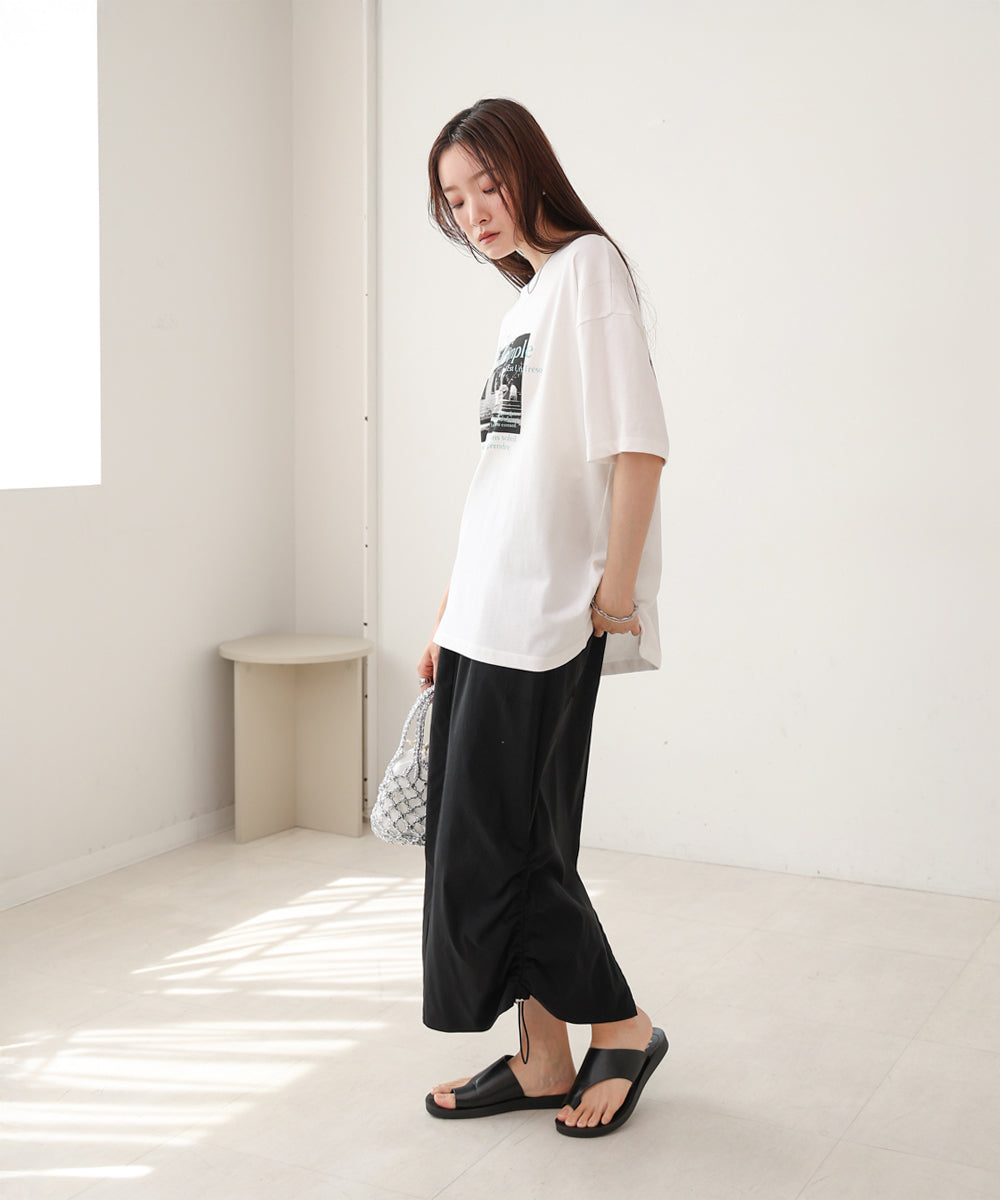 フォトプリントカラーロゴTシャツ