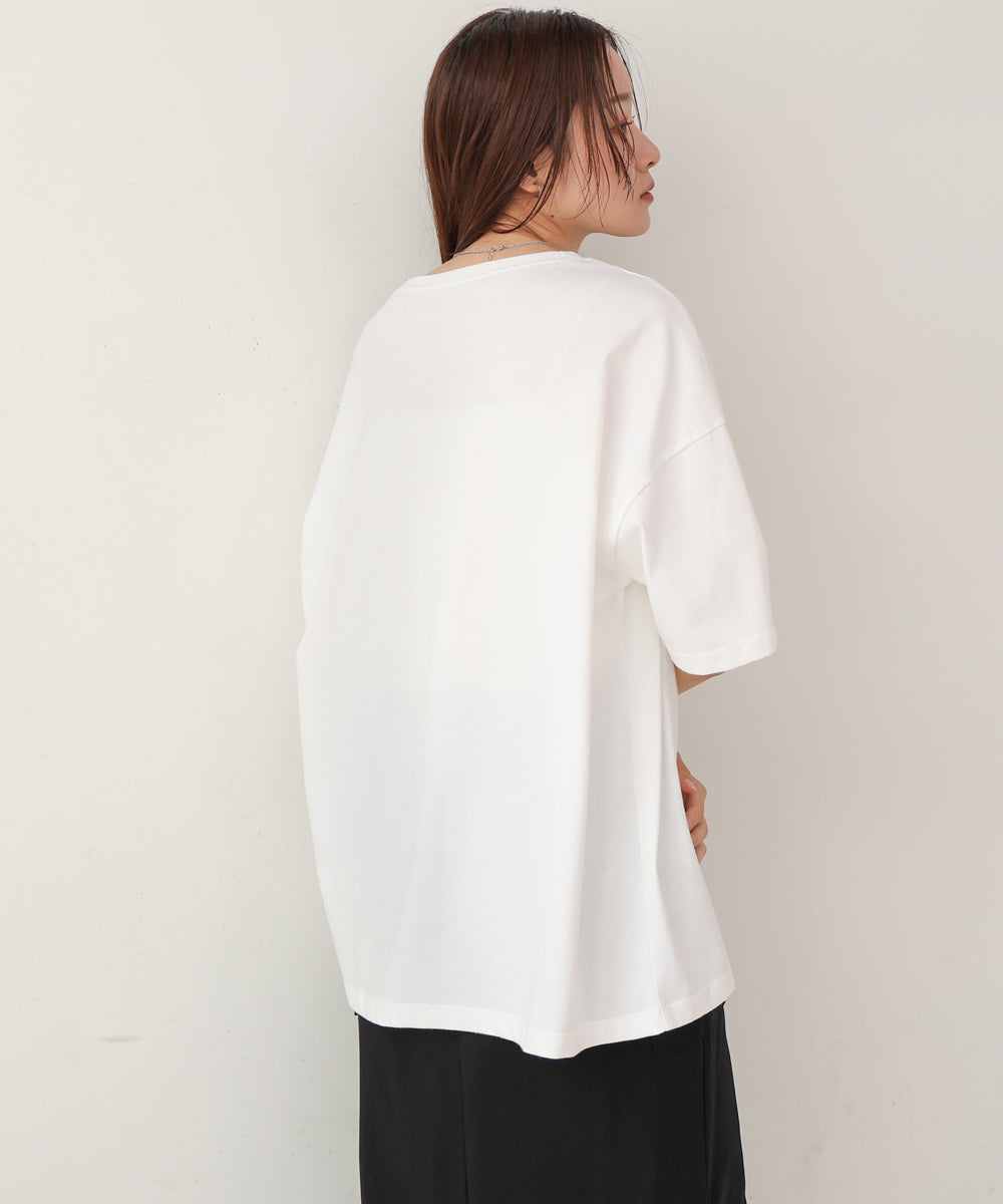 フォトプリントカラーロゴTシャツ