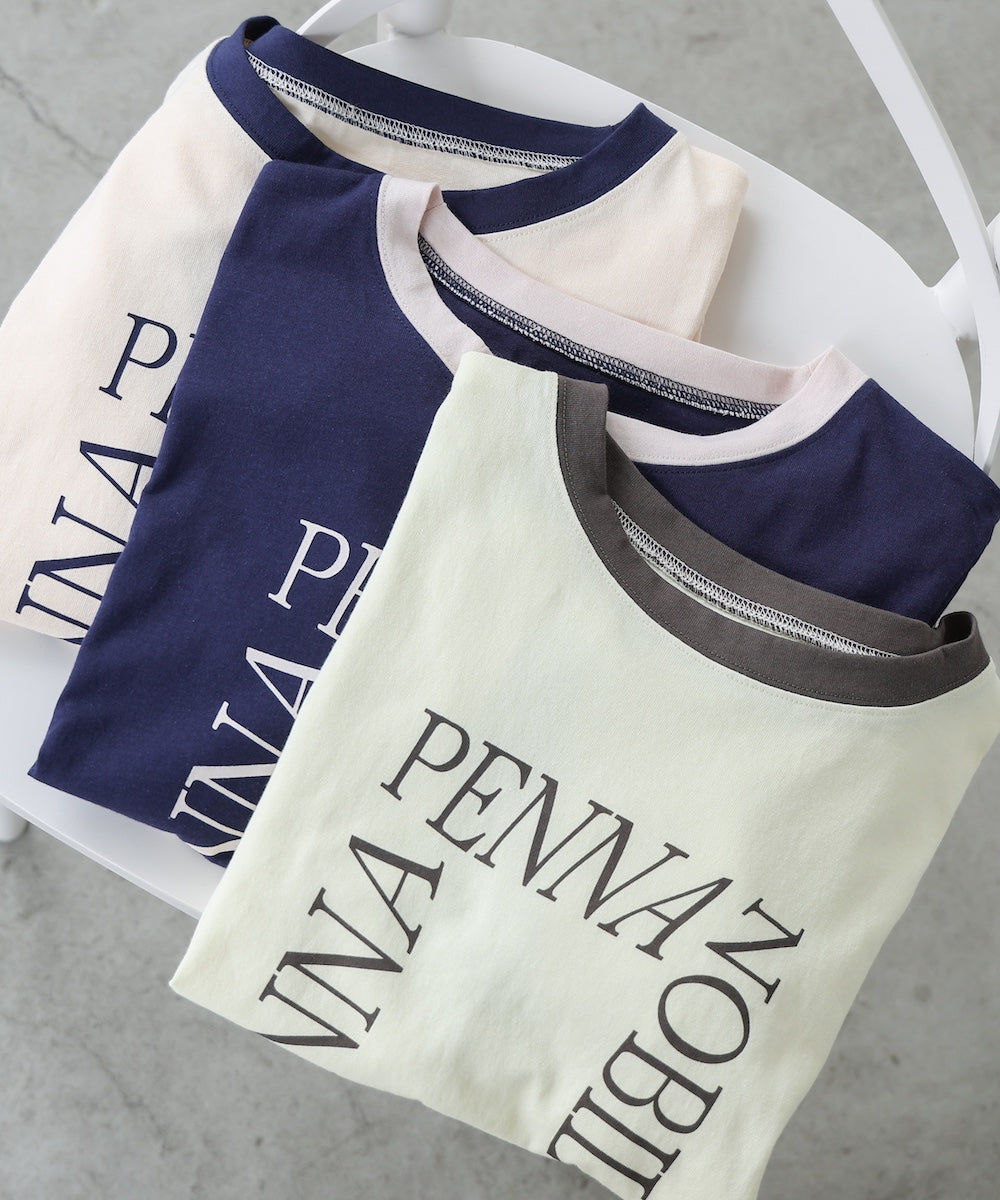 配色リンガーロゴTシャツ