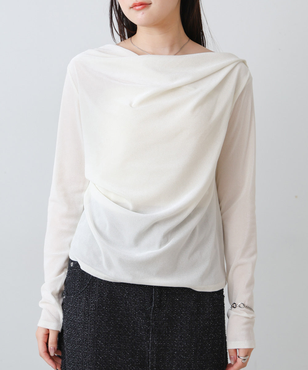 シアーベロアドレーププルオーバー