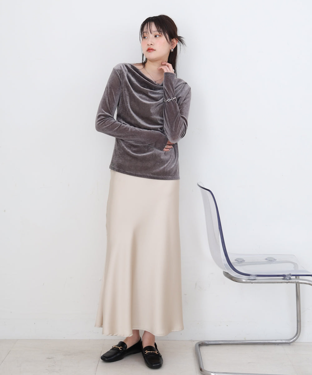 シアーベロアドレーププルオーバー