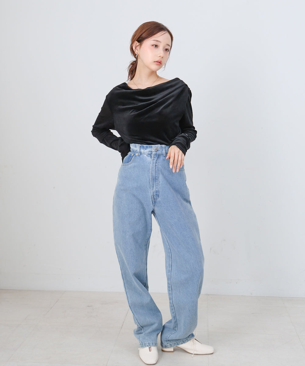 シアーベロアドレーププルオーバー