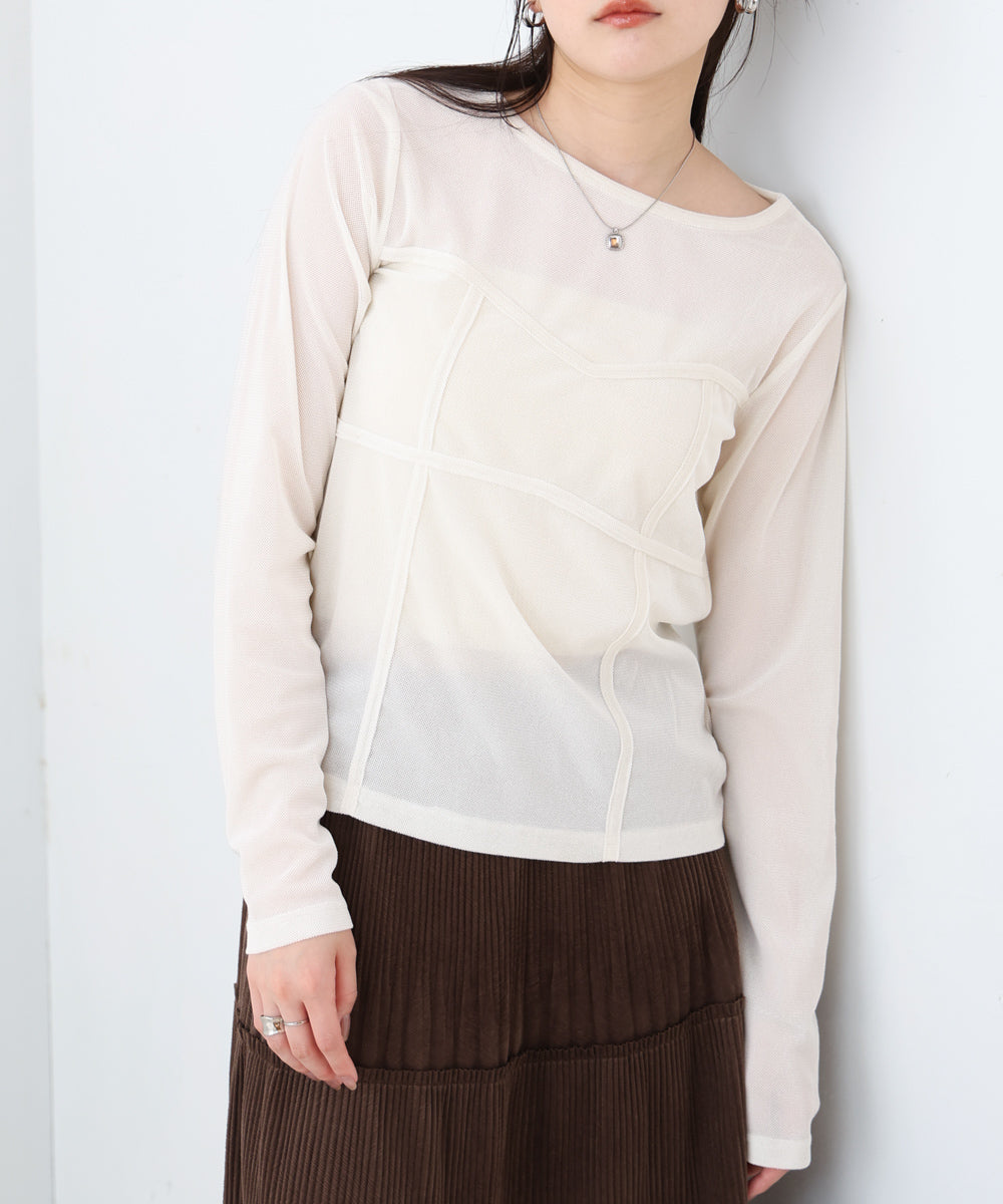 シアーベロアビスチェドッキングプルオーバー