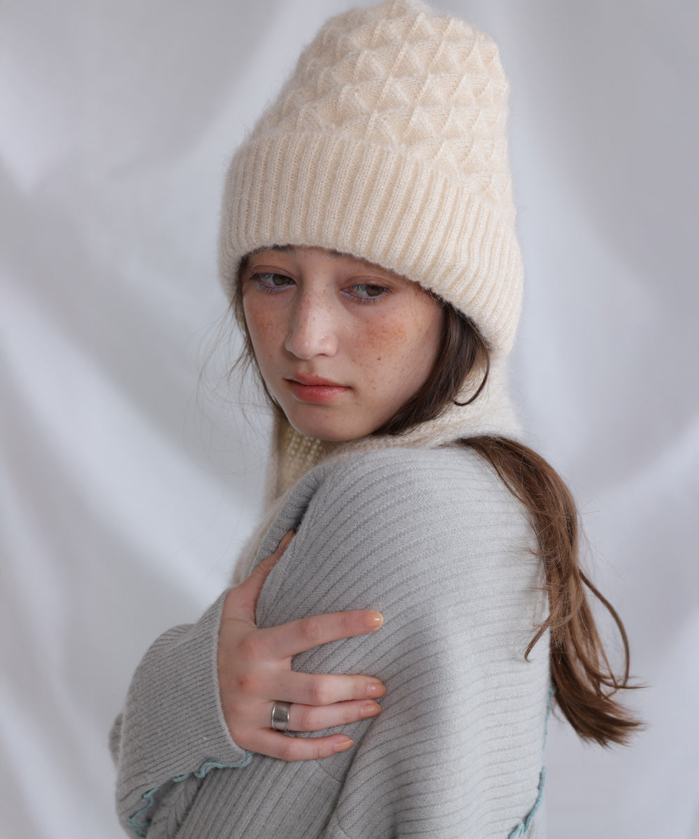 マフラードッキングニットキャップ