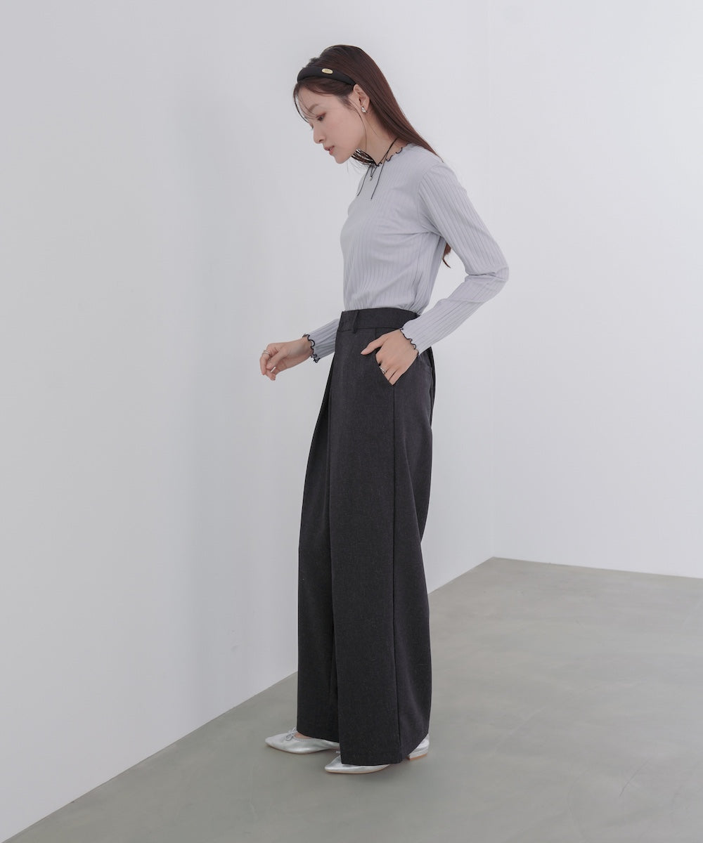 【選べるデザイン】ウェーブメローリブカットソー