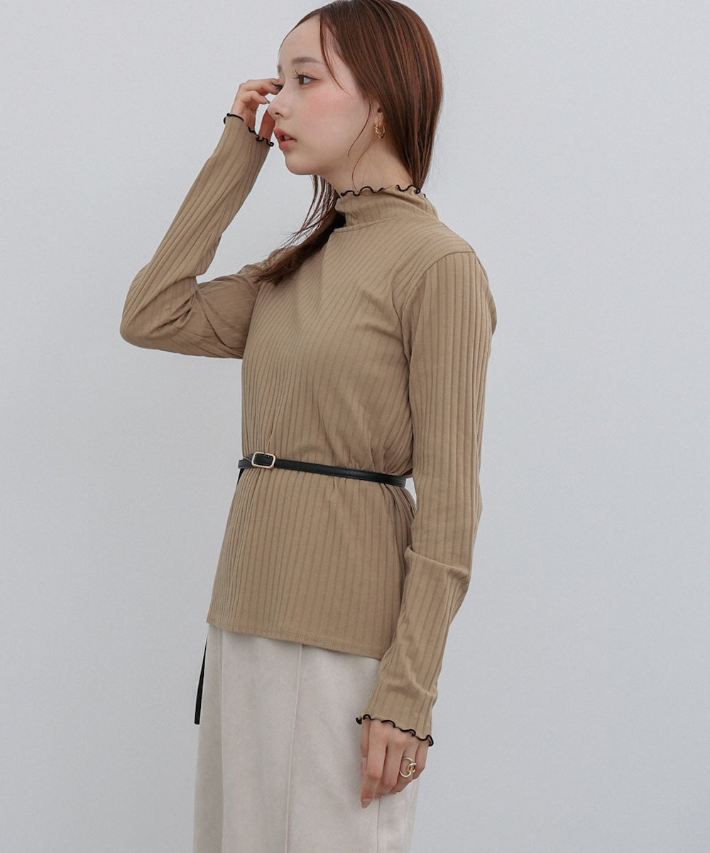 【選べるデザイン】ウェーブメローリブカットソー