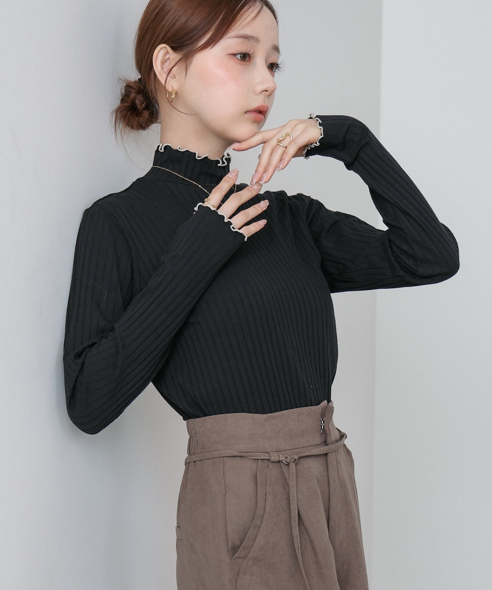 【選べるデザイン】ウェーブメローリブカットソー