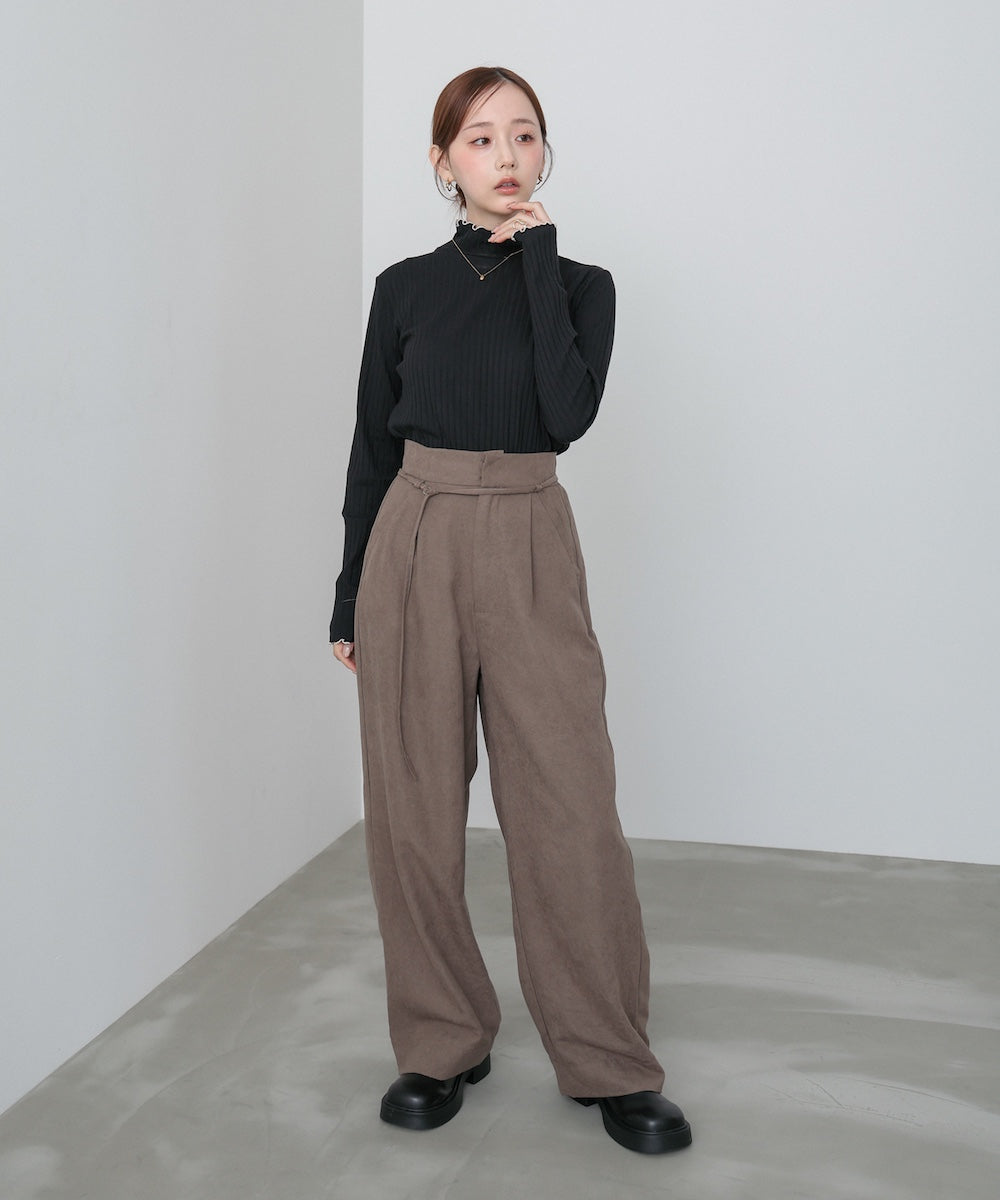 【選べるデザイン】ウェーブメローリブカットソー