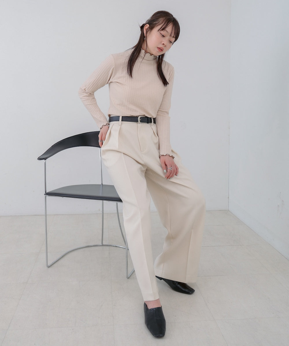 【選べるデザイン】ウェーブメローリブカットソー