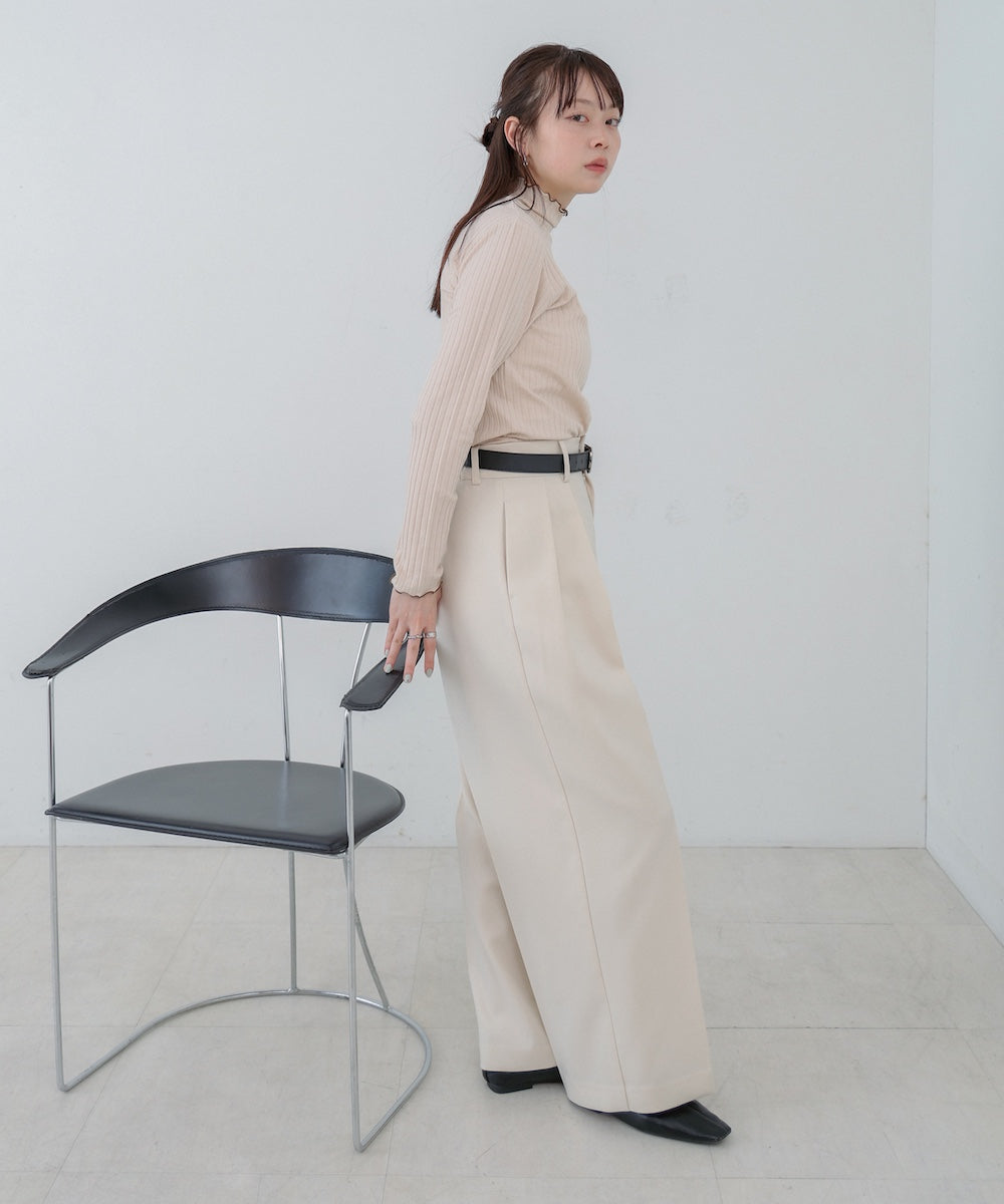 【選べるデザイン】ウェーブメローリブカットソー