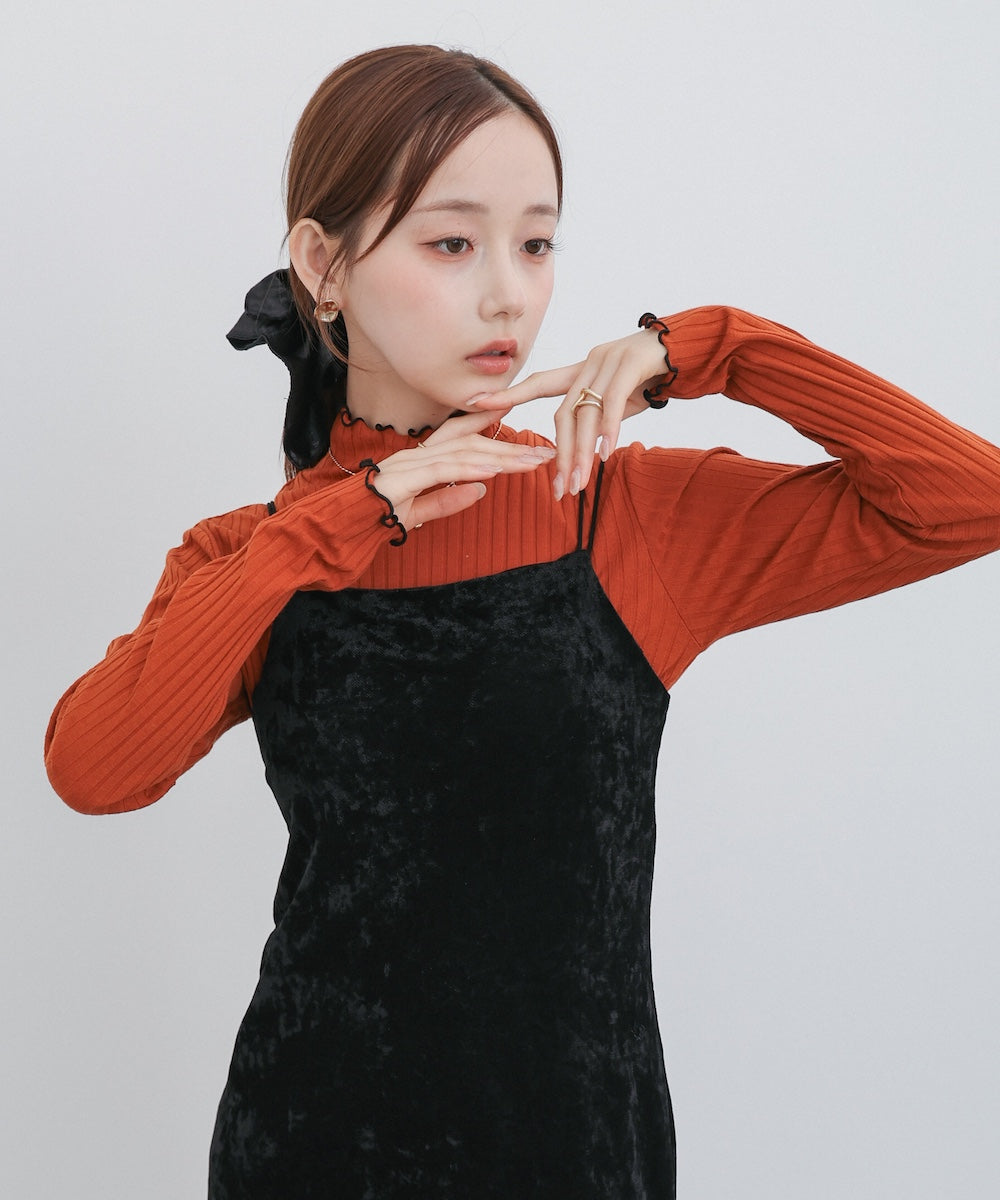 【選べるデザイン】ウェーブメローリブカットソー