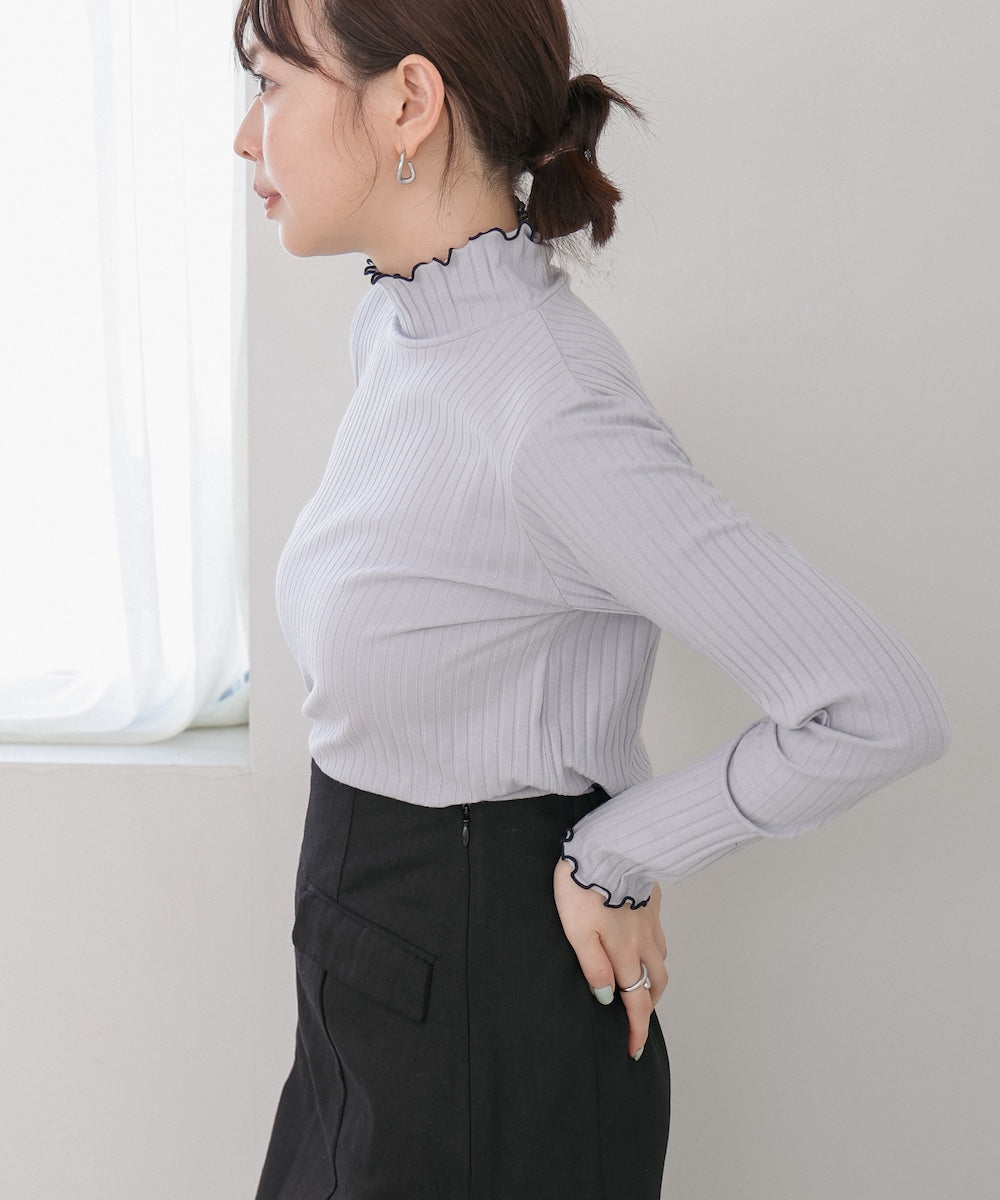 【選べるデザイン】ウェーブメローリブカットソー