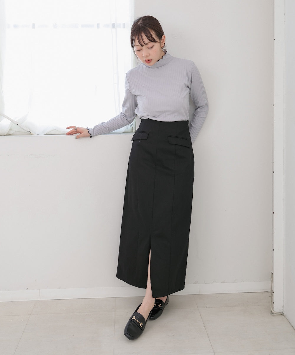 【選べるデザイン】ウェーブメローリブカットソー