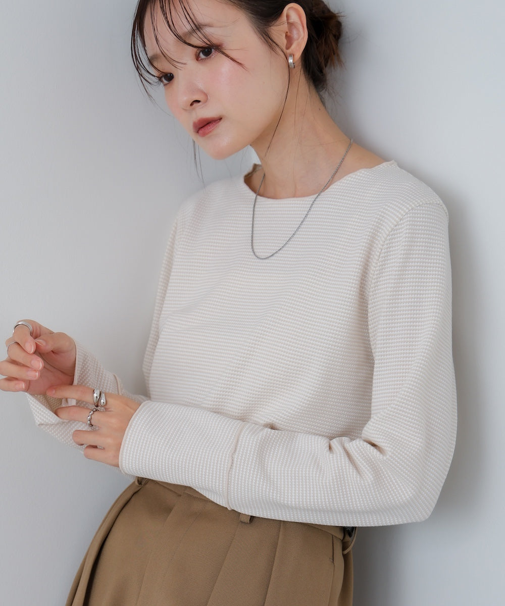 ポップコーンジャガード メロープルオーバー