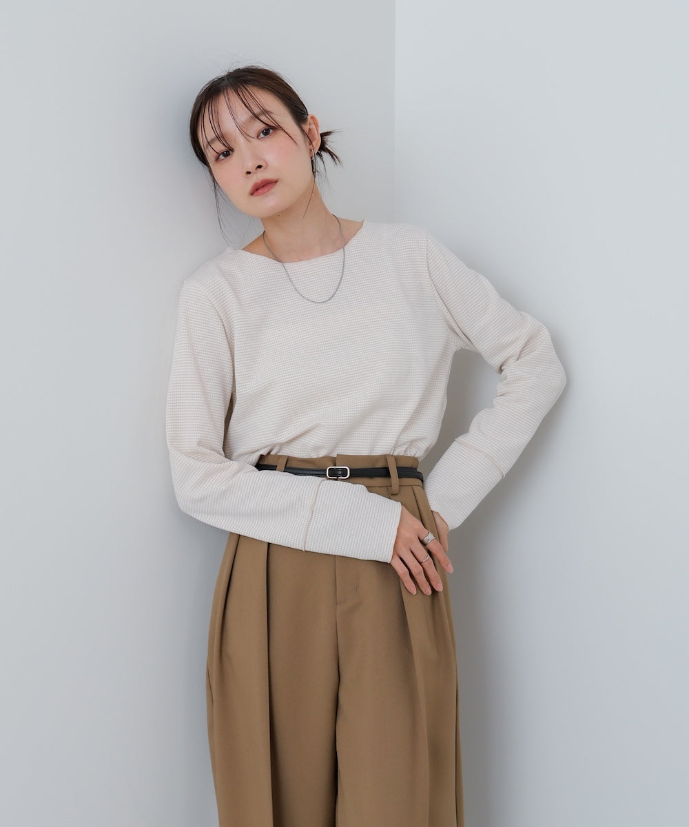 ポップコーンジャガード メロープルオーバー