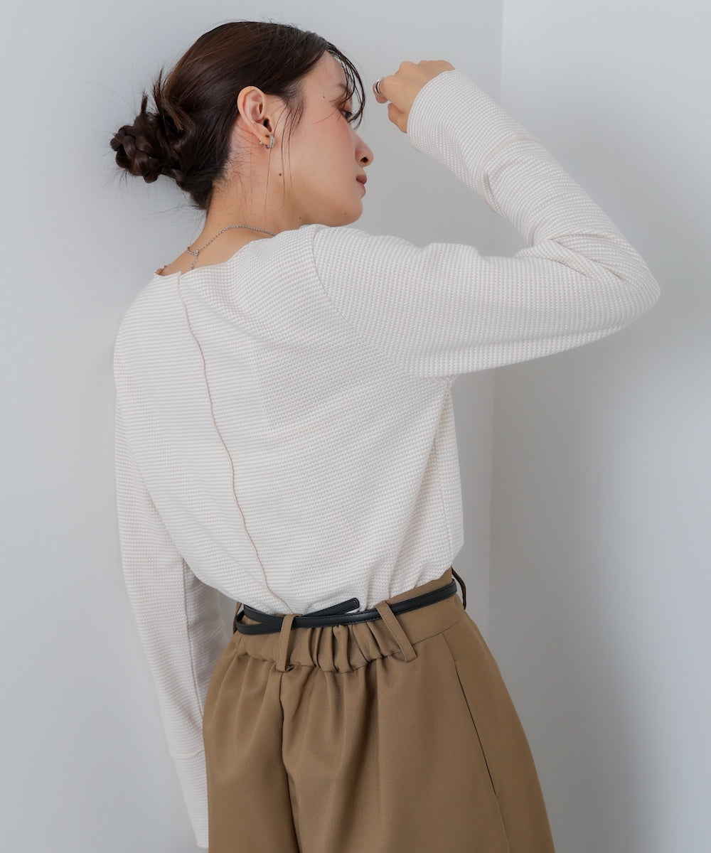 ポップコーンジャガード メロープルオーバー