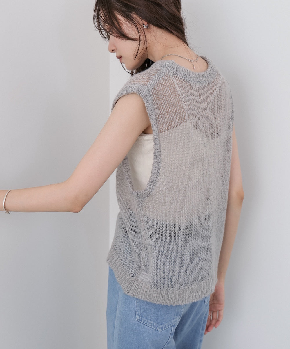 モヘアタッチシアーベスト