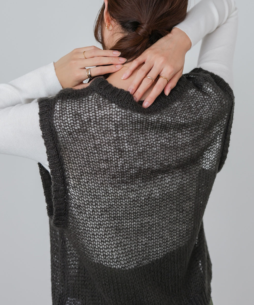 モヘアタッチシアーベスト