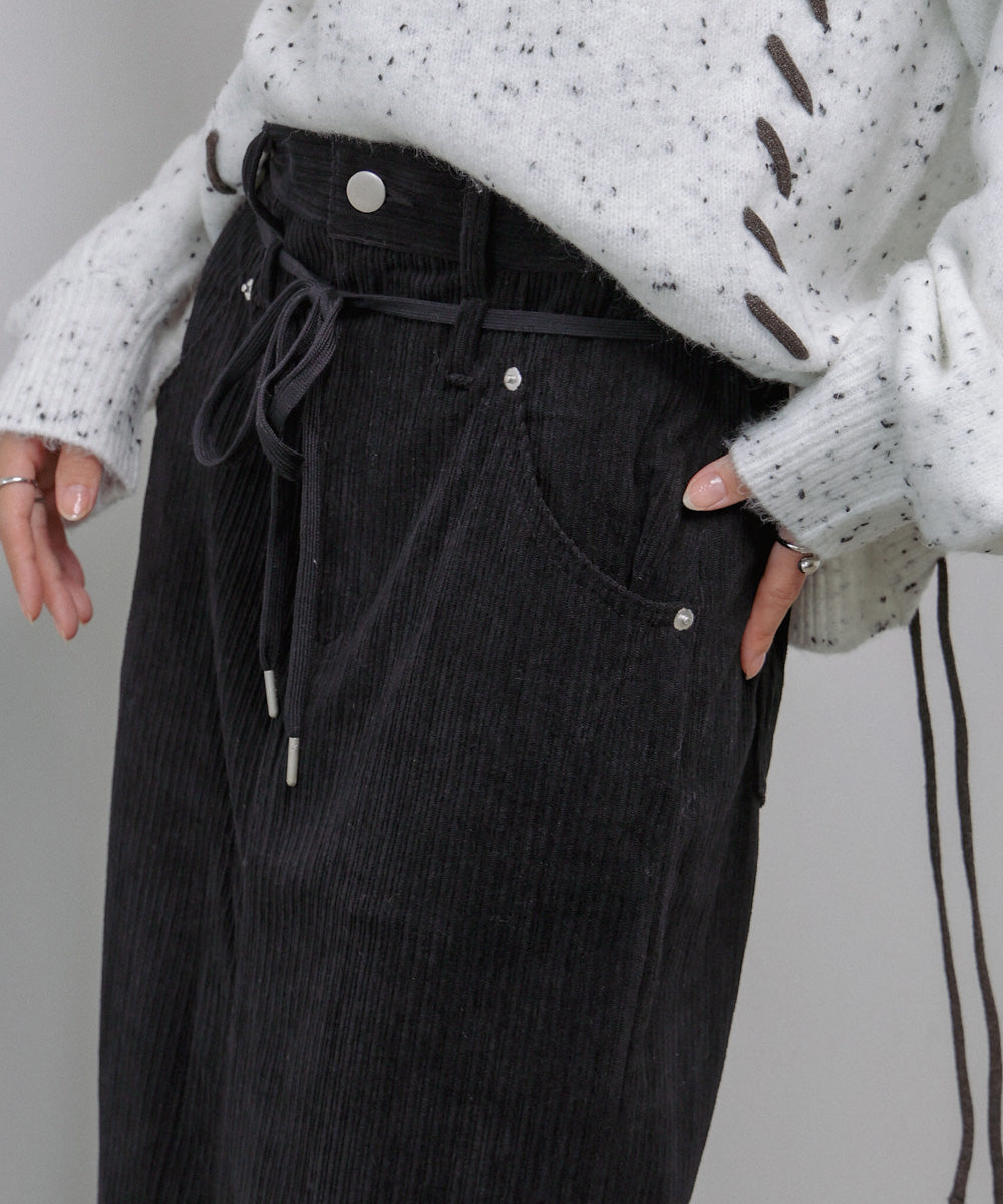 コーデュロイIラインスカート