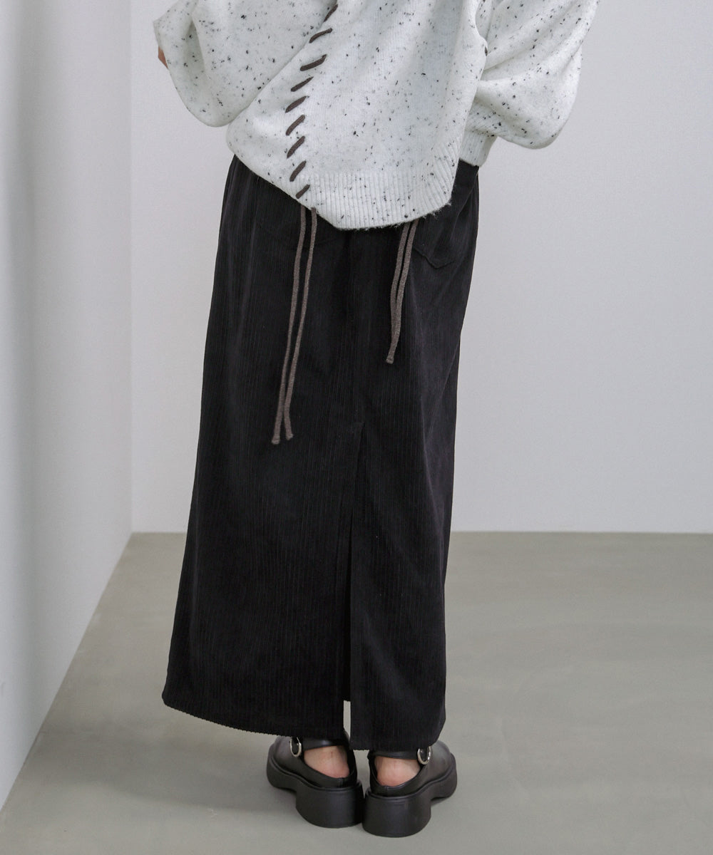 コーデュロイIラインスカート