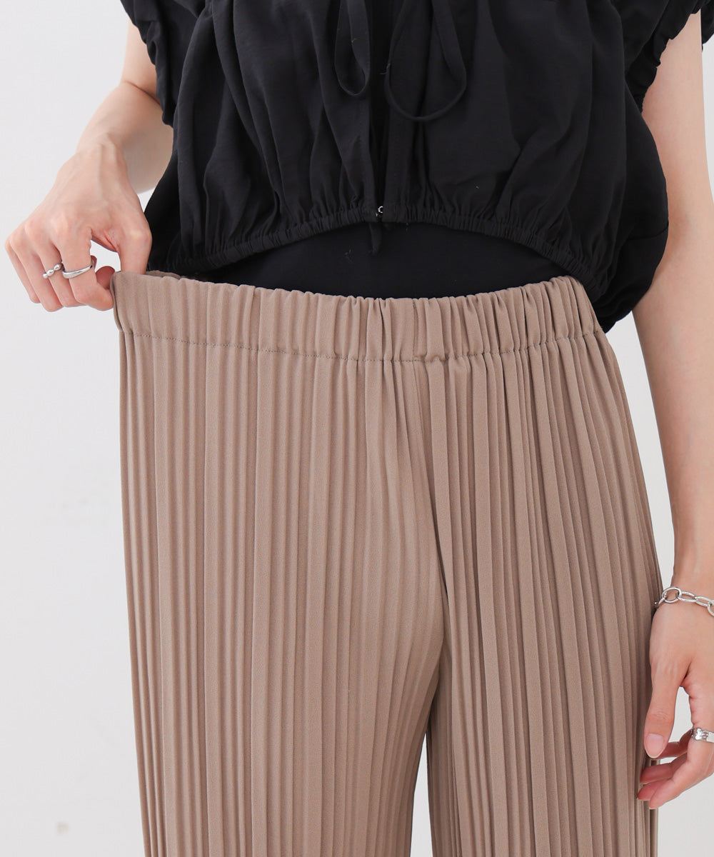 【M・Lサイズ展開】ランダムプリーツパンツ