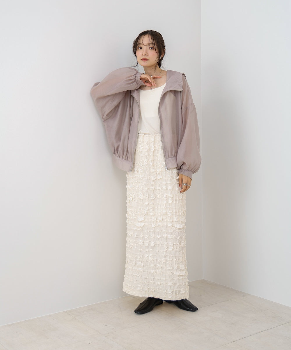 【NEW】フード付きシアーパーカー