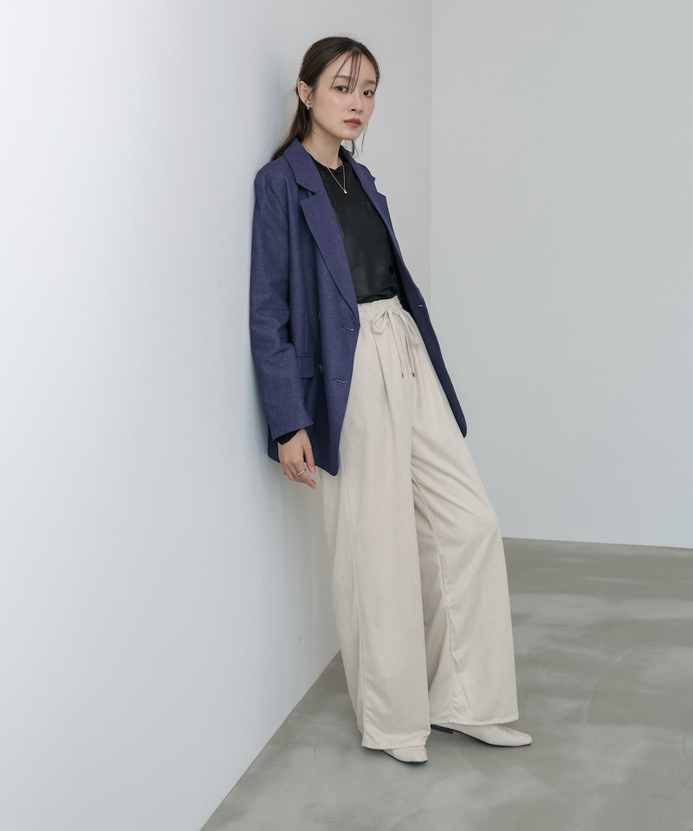 スエードライクイージーパンツ