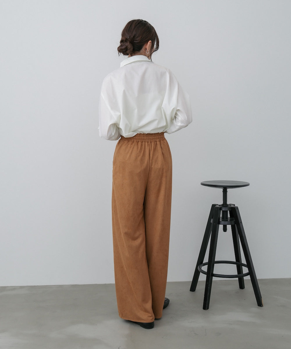 スエードライクイージーパンツ