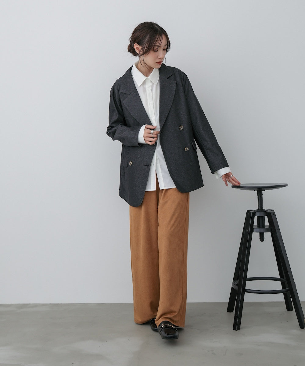 スエードライクイージーパンツ