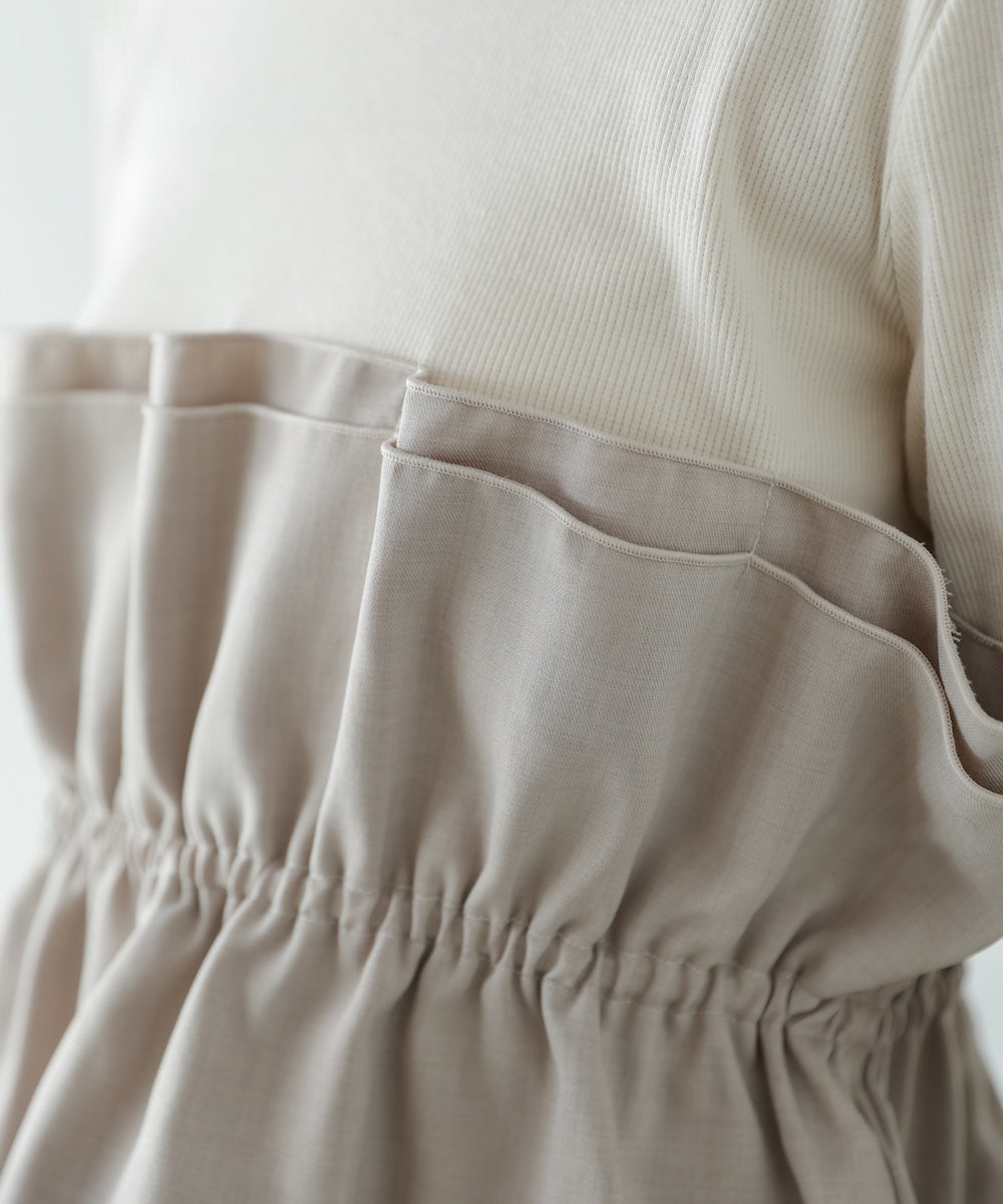 ビスチェ風レイヤードロンT