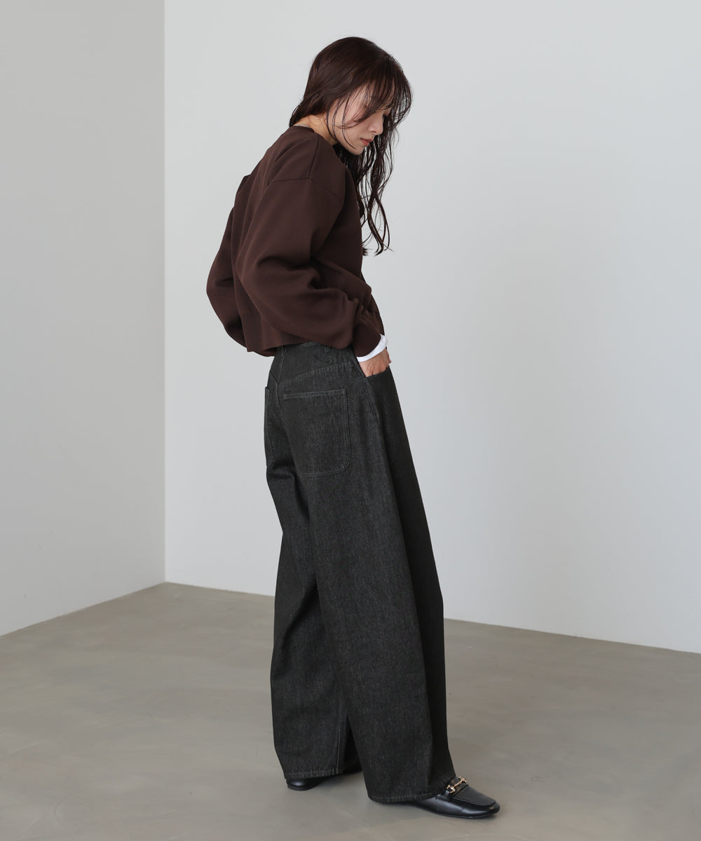 コード刺繍ニットカーディガン