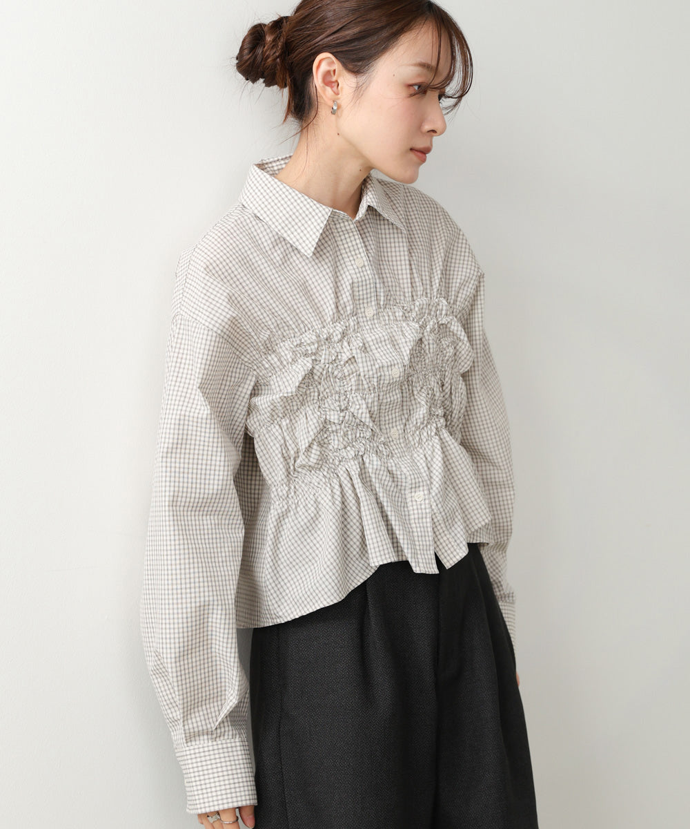 ホイップシャーリングブラウス