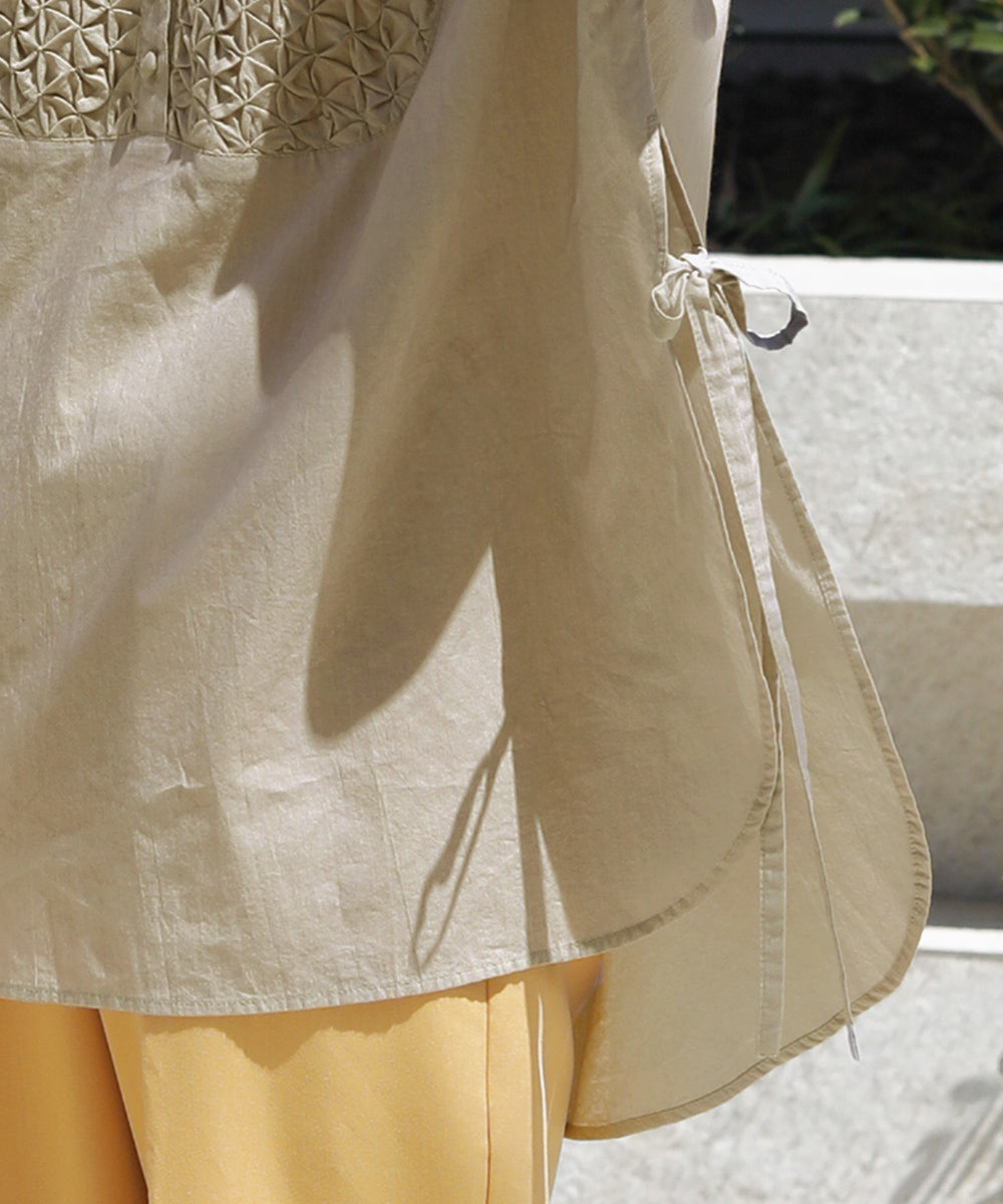 CAMBRIC SMOCKING BLOUSE