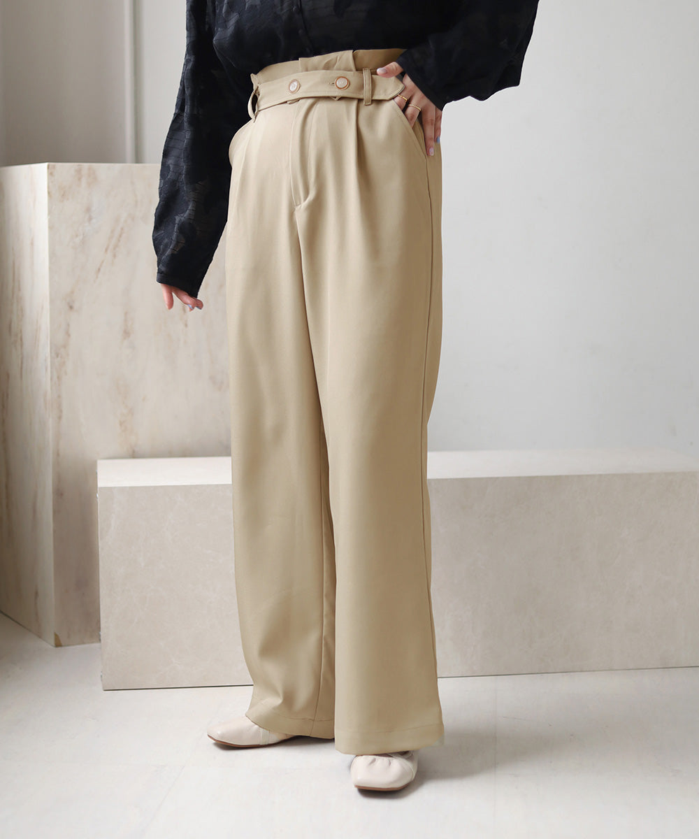 HIGH WAIST PANTS WITH BELT