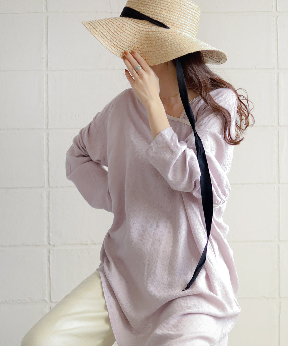 ILEHEM JACQUARD BLOUSE