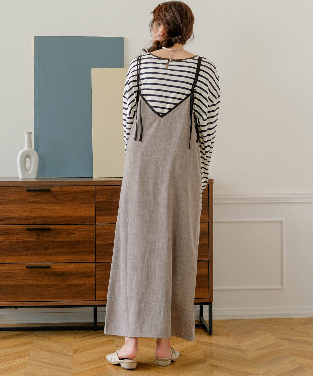 PIPING RIBBON CAMI ONEPIECE