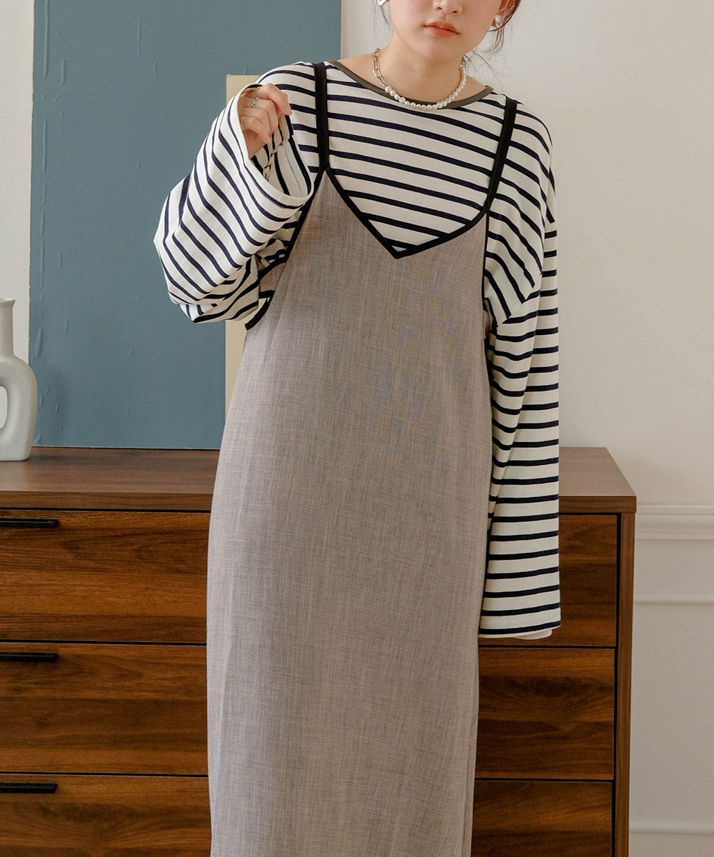 PIPING RIBBON CAMI ONEPIECE