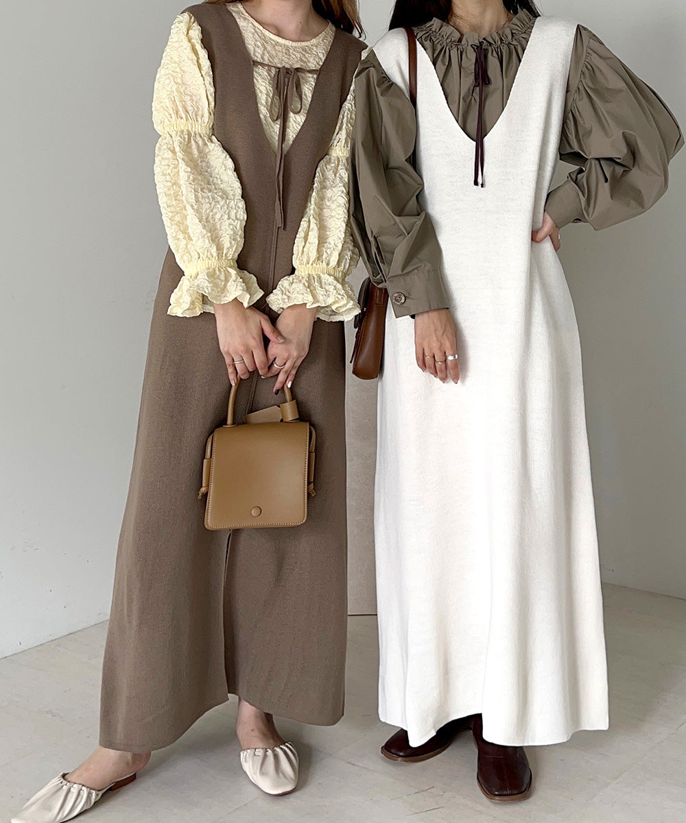 CARDIGAN + KNITONEPIECE SET