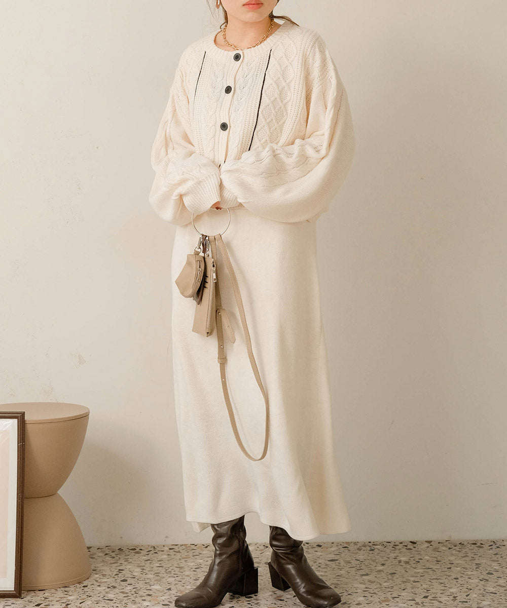 CARDIGAN + KNITONEPIECE SET
