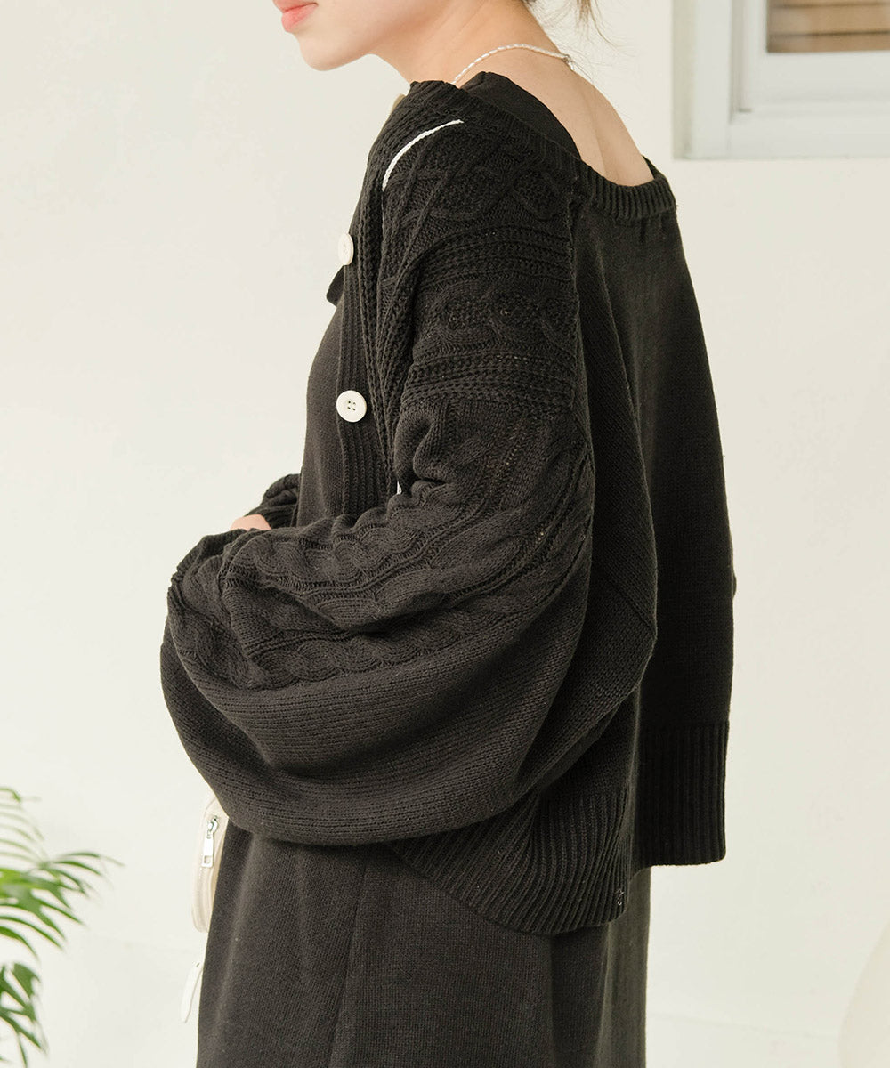 CARDIGAN + KNITONEPIECE SET